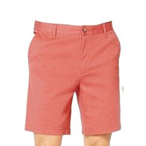 Nautica Classic Chino Stretch Deck Shorts Men Sugar Coral plus sizes 52W BG